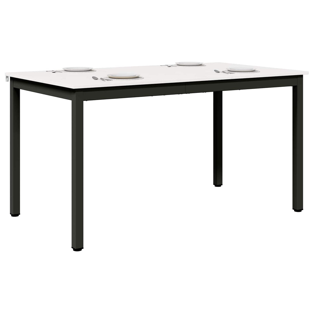 Τραπεζαρία Λευκό 140 x 80 x 75 cm Στερεά ξυλεία πεύκου