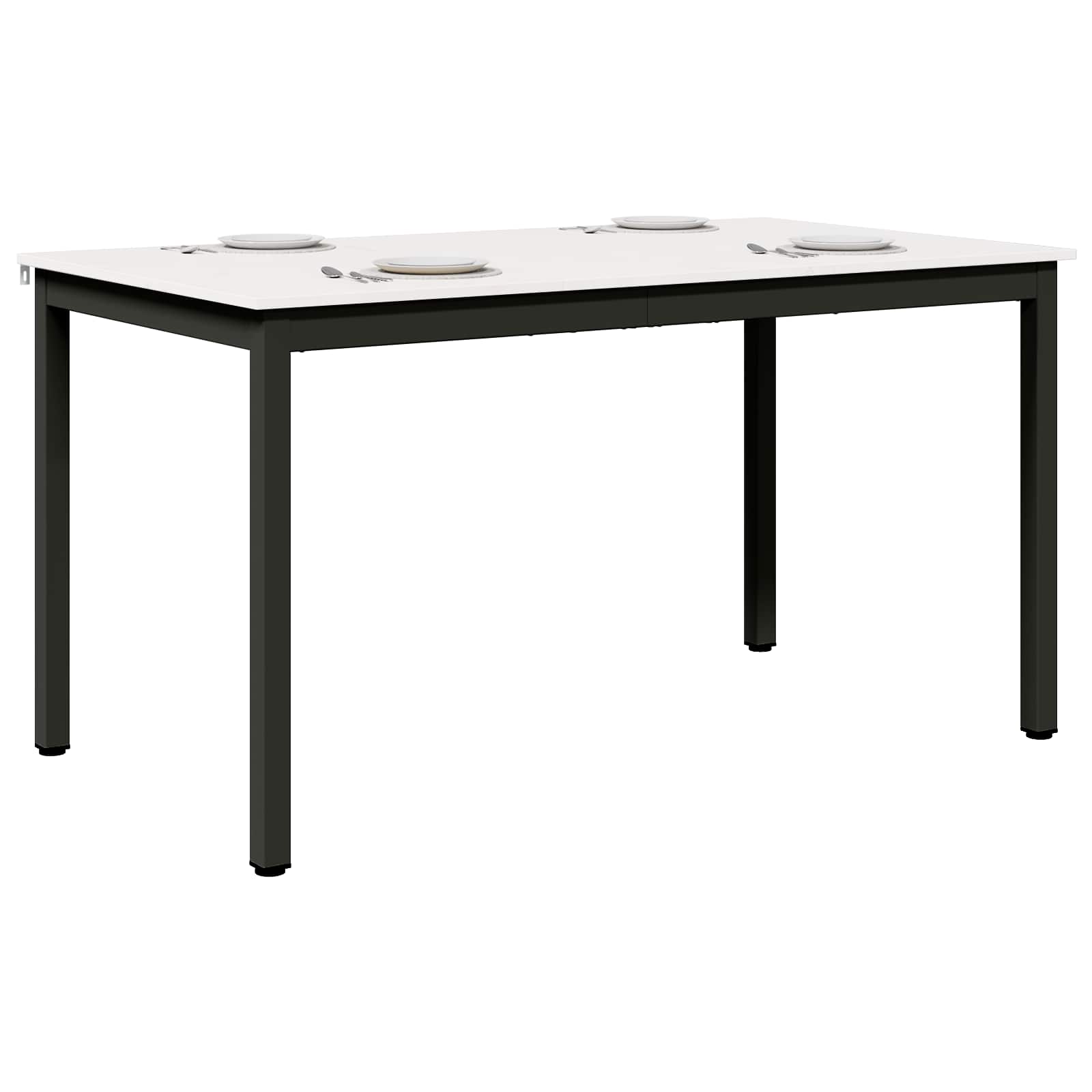 Τραπεζαρία Λευκό 140 x 80 x 75 cm Στερεά ξυλεία πεύκου