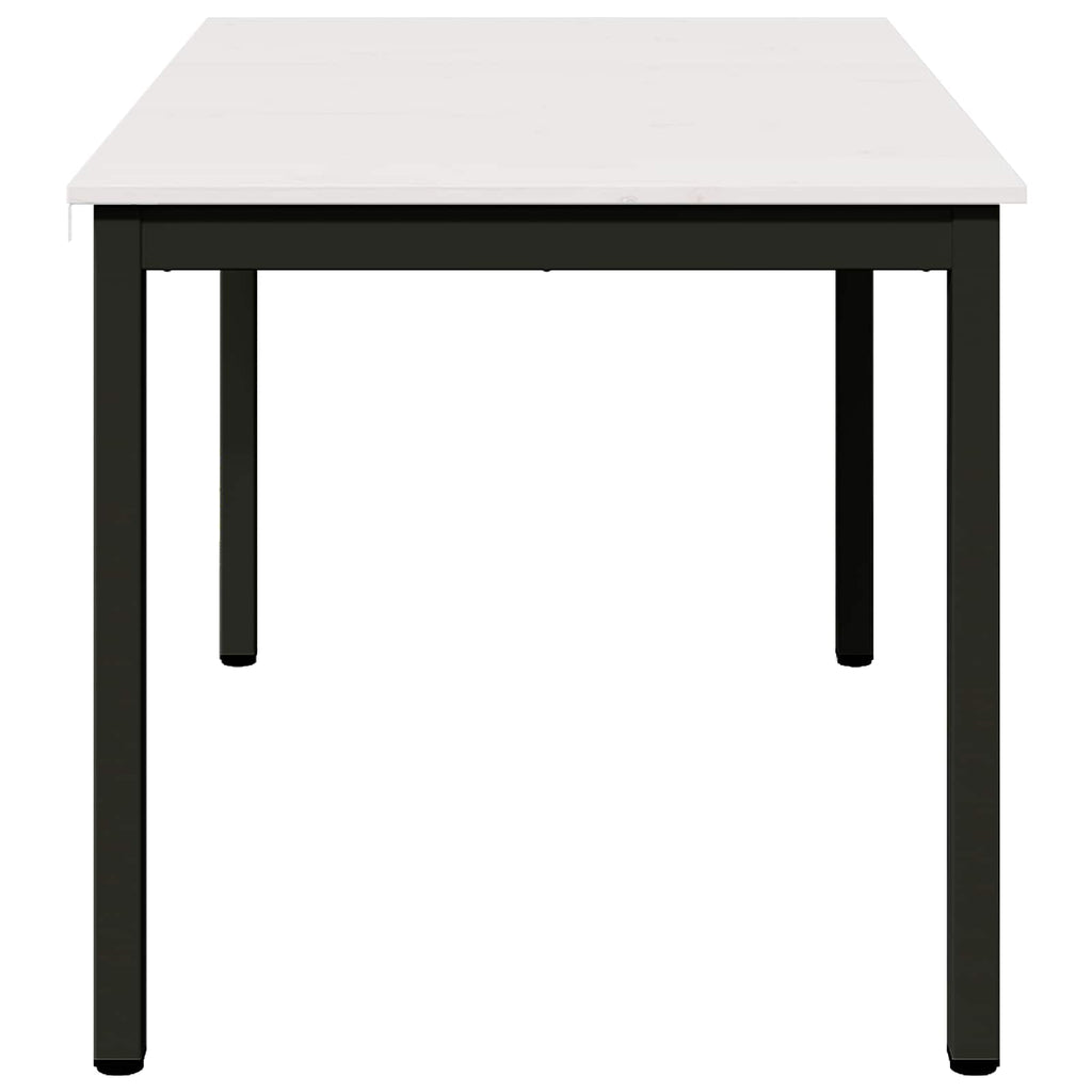 Τραπεζαρία Λευκό 140 x 80 x 75 cm Στερεά ξυλεία πεύκου