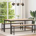 Τραπεζαρία Φυσικό 150 x 90 x 75 cm Στερεά ξυλεία πεύκου