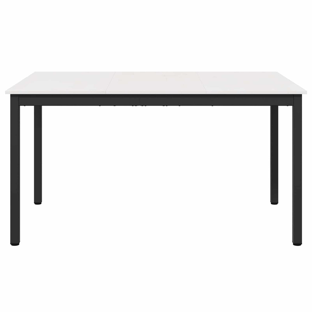 Τραπεζαρία Λευκό 150 x 90 x 75 cm Στερεά ξυλεία πεύκου