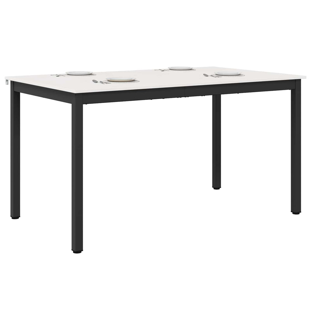 Τραπεζαρία Λευκό 150 x 90 x 75 cm Στερεά ξυλεία πεύκου
