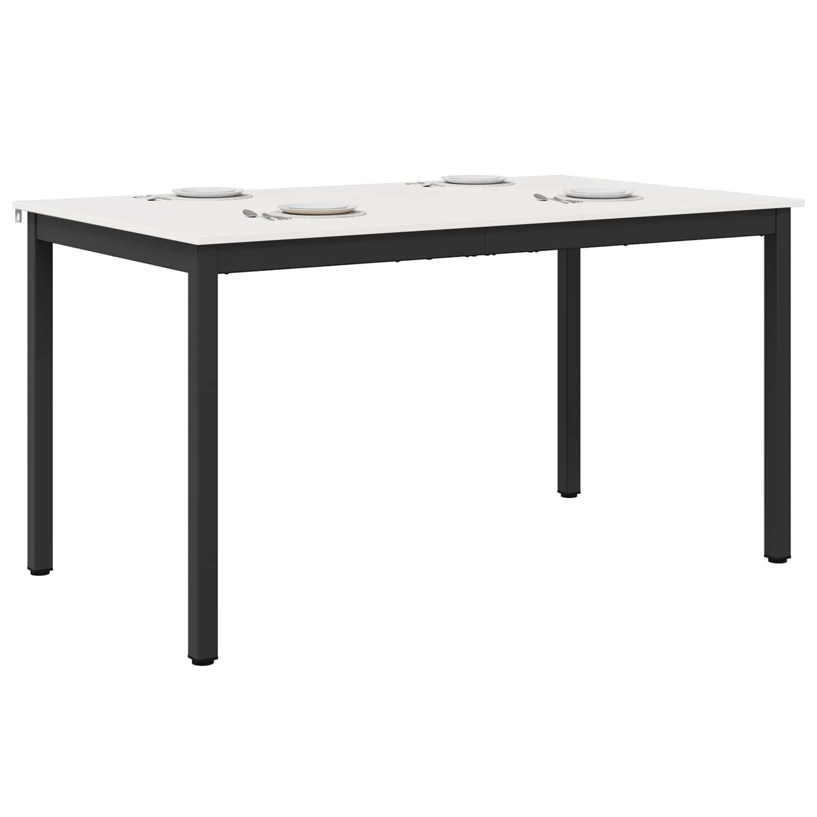 Τραπεζαρία Λευκό 150 x 90 x 75 cm Στερεά ξυλεία πεύκου