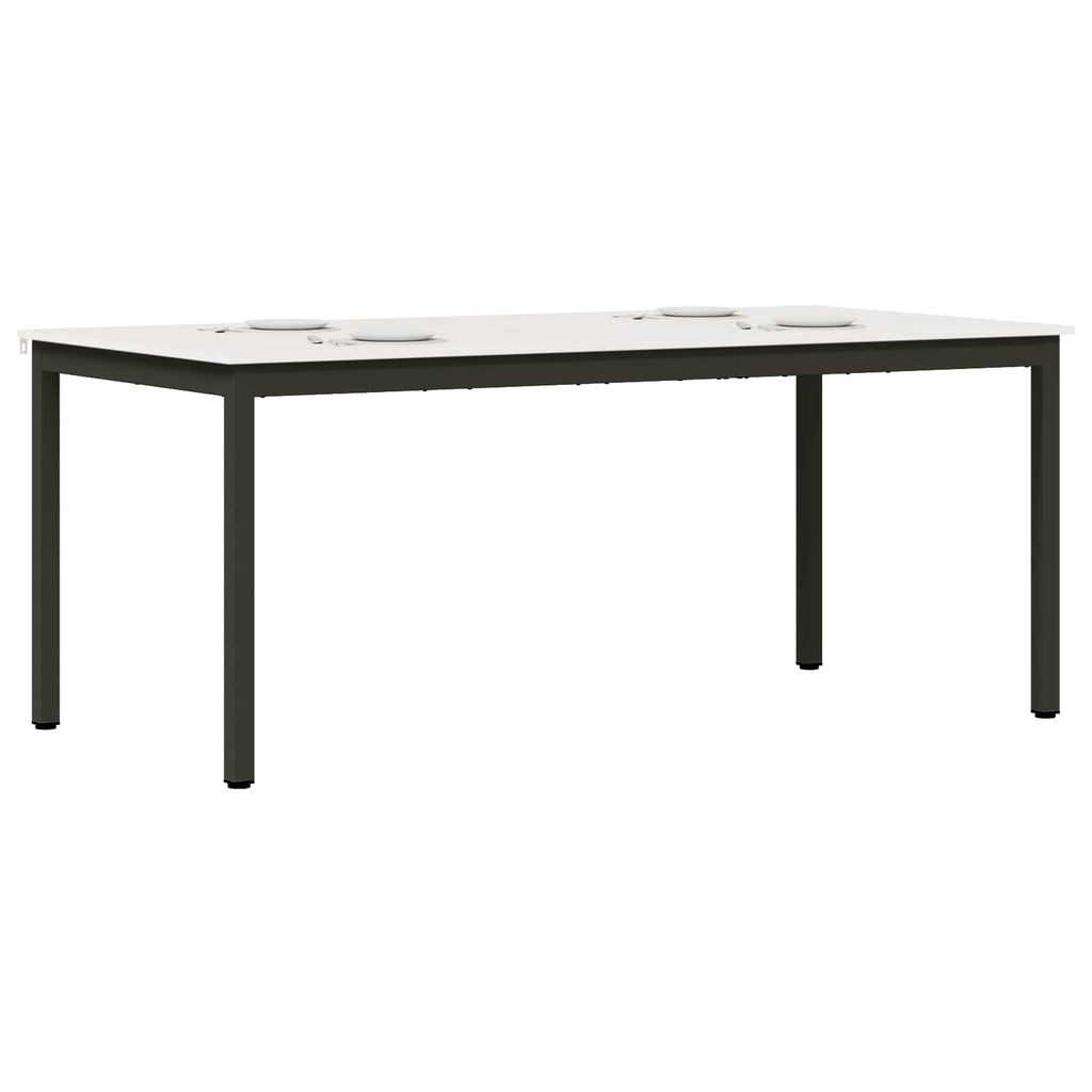 Τραπεζαρία Λευκό 180 x 90 x 75 cm Στερεά ξυλεία πεύκου