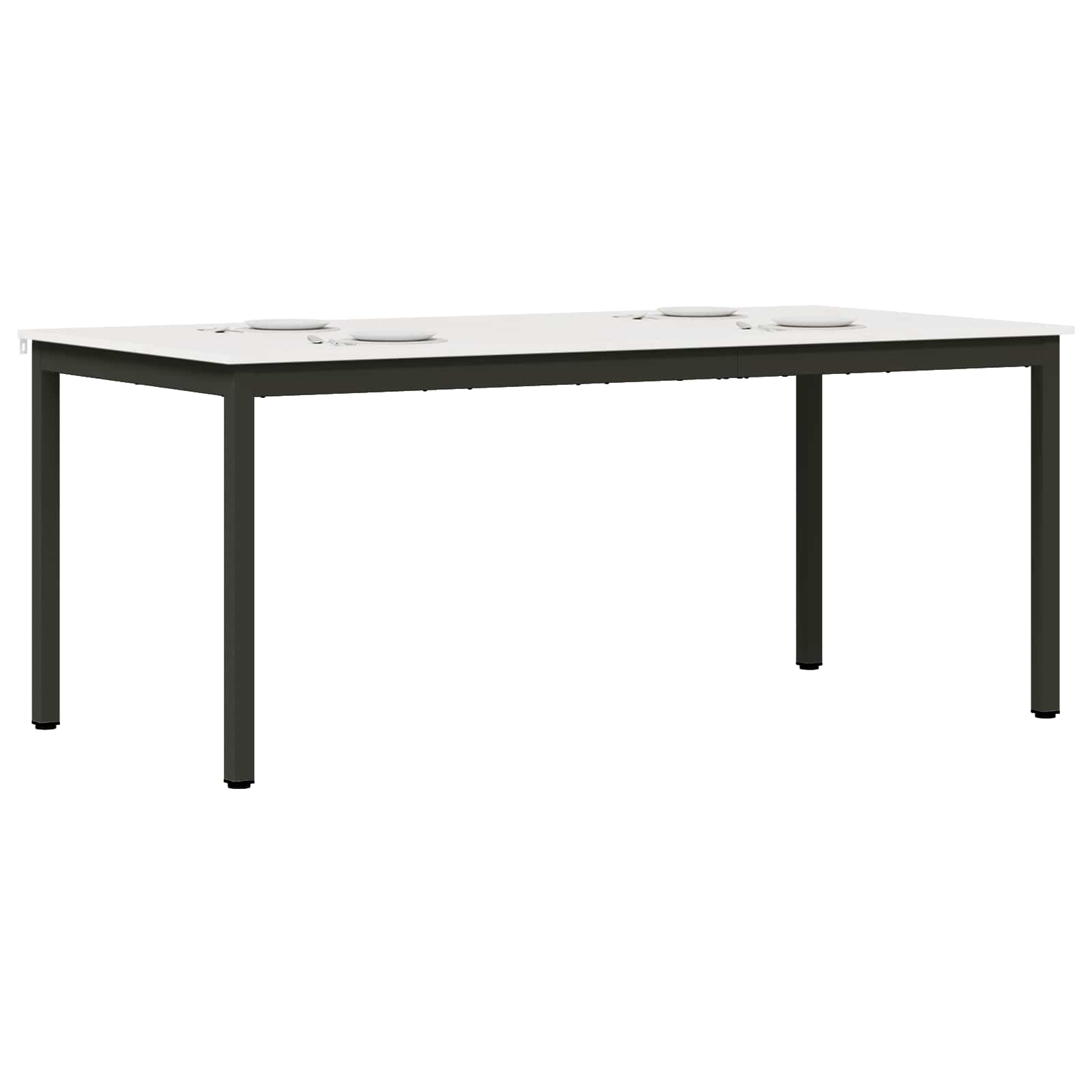 Τραπεζαρία Λευκό 180 x 90 x 75 cm Στερεά ξυλεία πεύκου