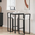 Τραπέζι μπαρ Λευκό 60 x 60 x 105 cm Στερεά ξυλεία πεύκου