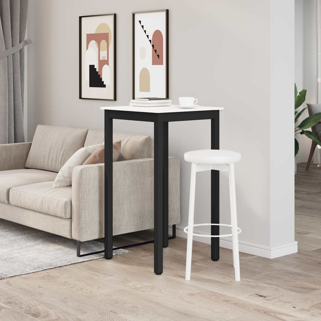Τραπέζι μπαρ Λευκό 60 x 60 x 105 cm Στερεά ξυλεία πεύκου