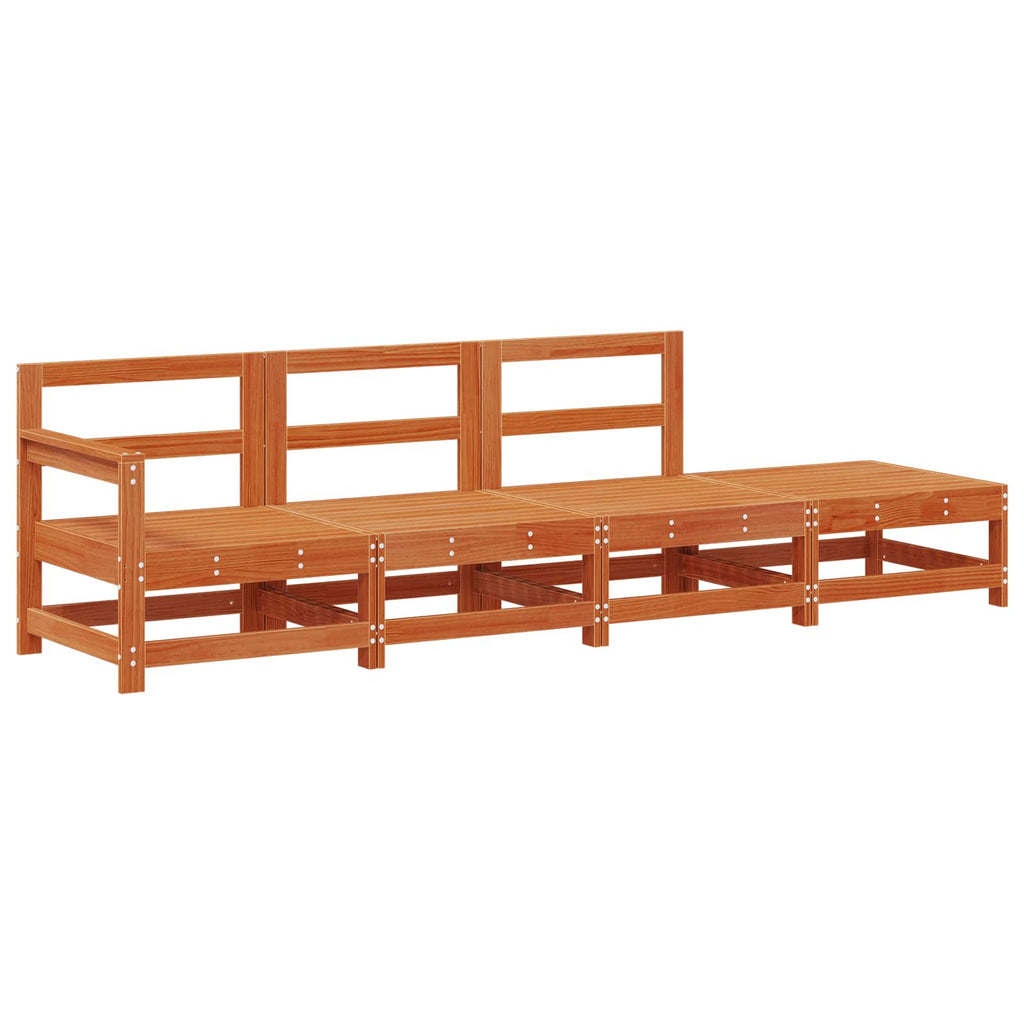 Ενοποιημένες καναπέδες Κερωμένο Καφέ 252 x 62 x 70,5 εκ