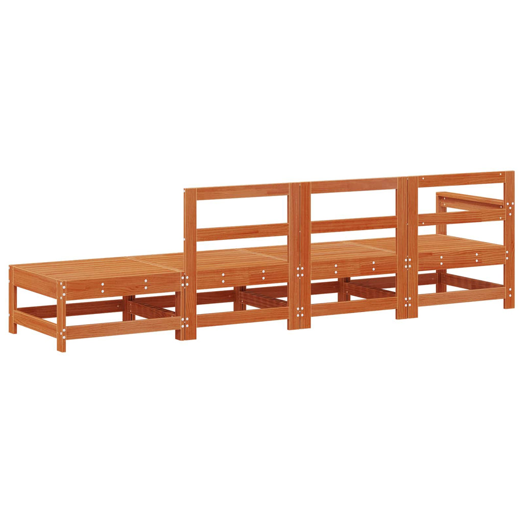 Ενοποιημένες καναπέδες Κερωμένο Καφέ 252 x 62 x 70,5 εκ