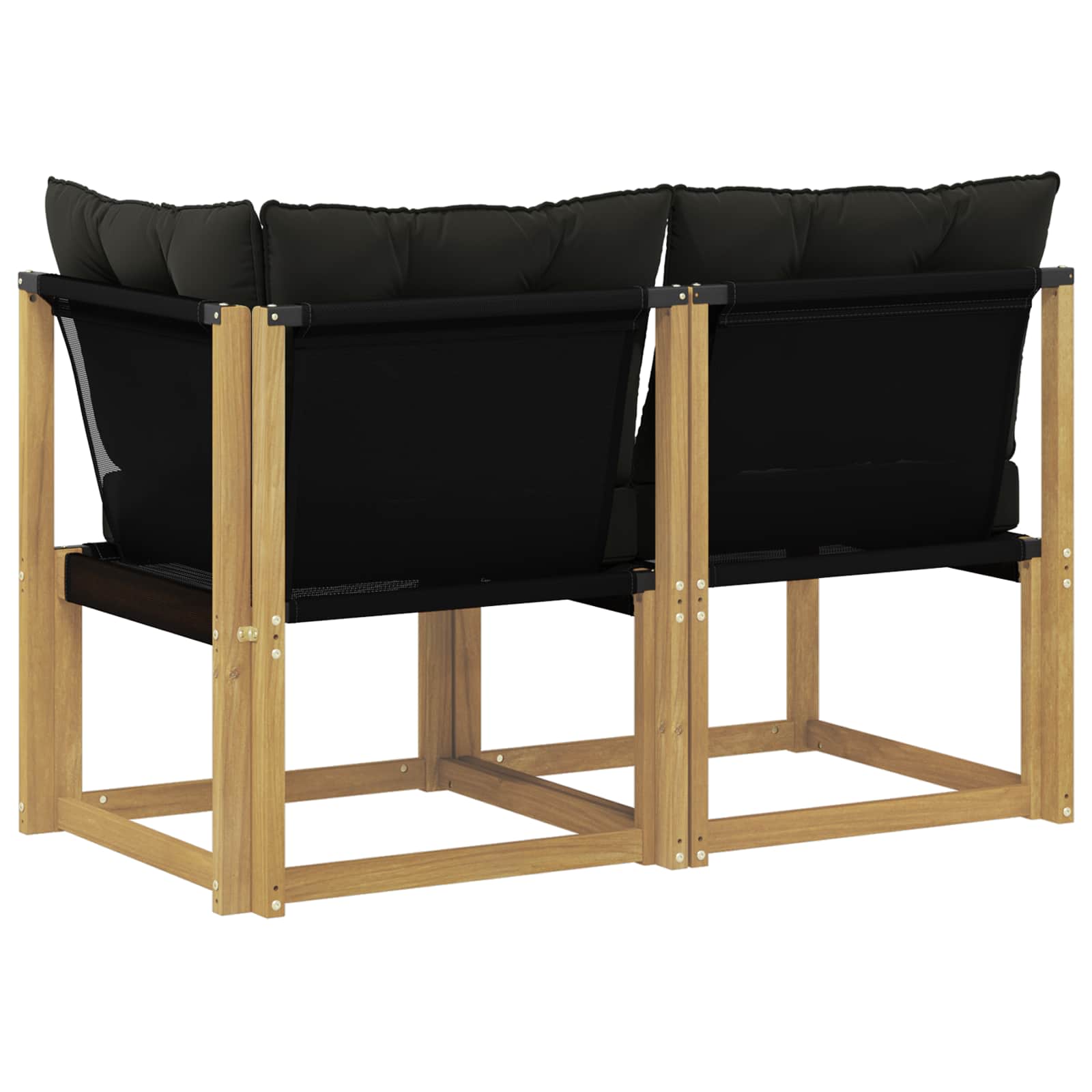 2 τμχ. Εξωτερικός Μεσαίος και Γωνιακός Καναπές Λευκό – εικόνα προϊόντος 7
