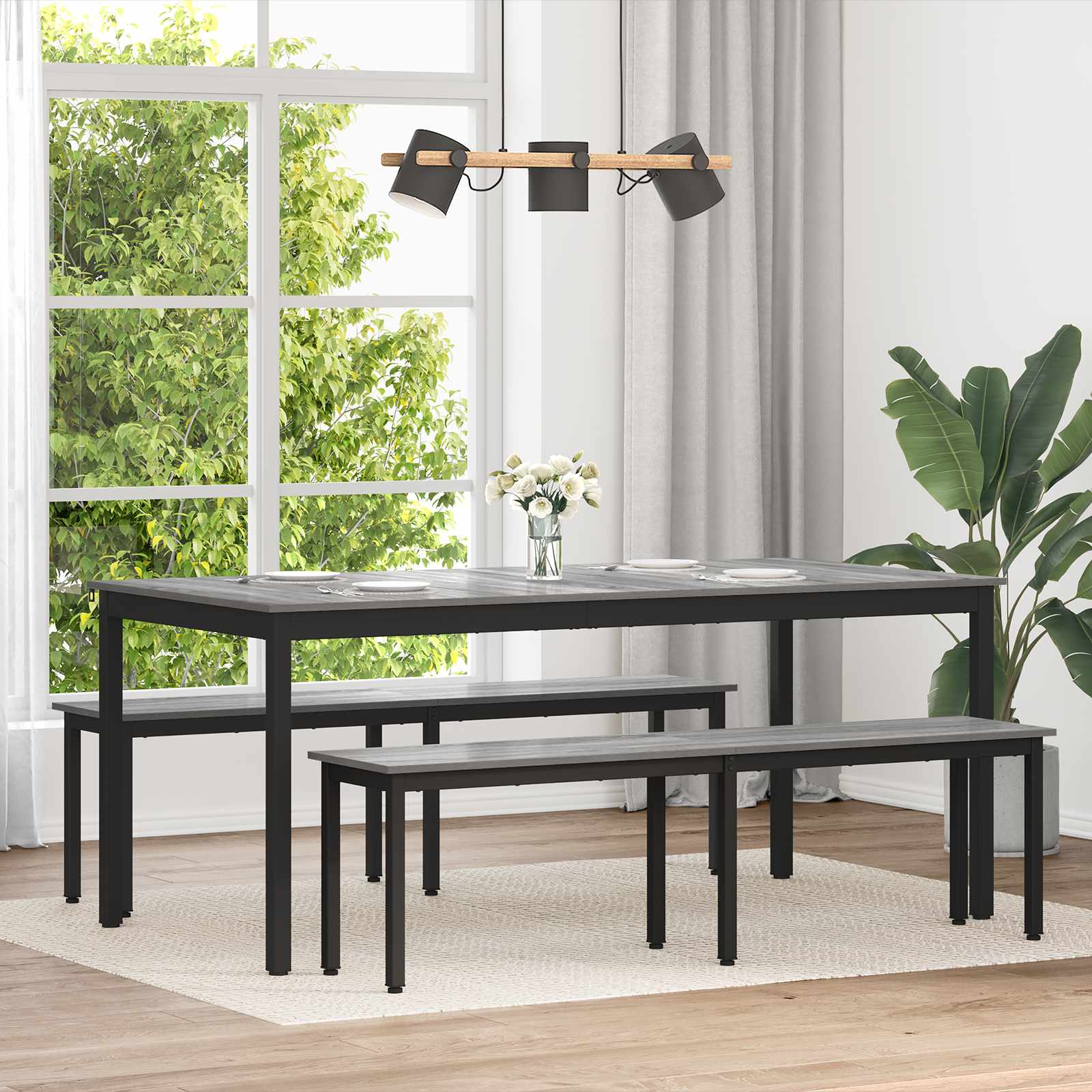 Τραπεζαρίες 180 x 90 x 75 cm Επεξεργασμένο Ξύλο Ορθογώνιος
