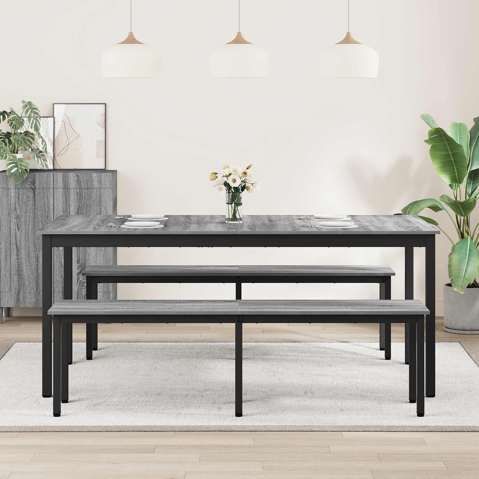 Τραπεζαρίες 180 x 90 x 75 cm Επεξεργασμένο Ξύλο Ορθογώνιος