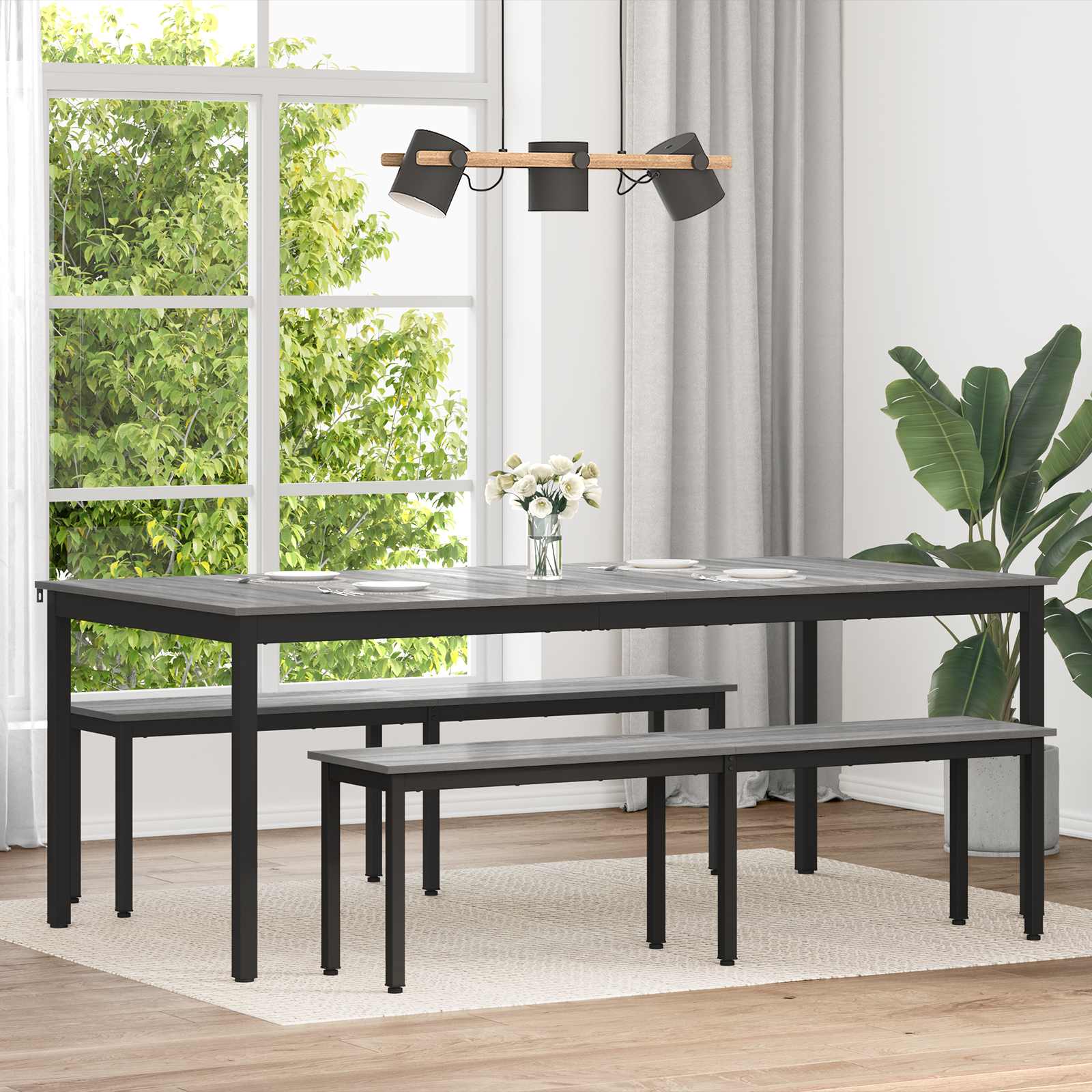 Τραπεζαρίες 200 x 100 x 75 cm Επεξεργασμένο Ξύλο Ορθογώνιος