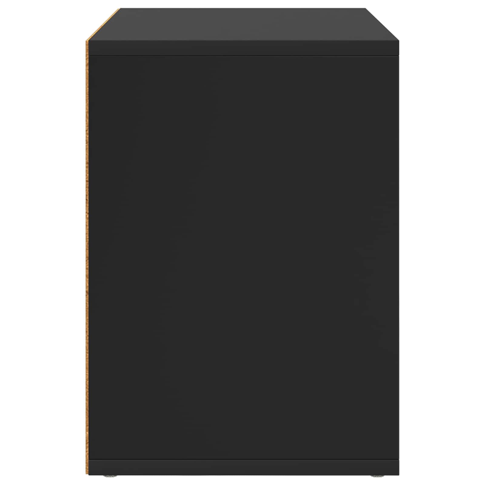Σπίτι Γάτας Μαύρο 51 x 30 x 42,5 εκ Επεξεργασμένο Ξύλο