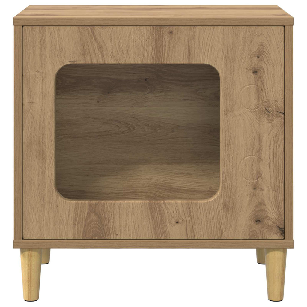 Σπίτι Γάτας Artisian Δρυς 51 x 30 x 52 εκ. Επεξεργασμένο Ξύλο