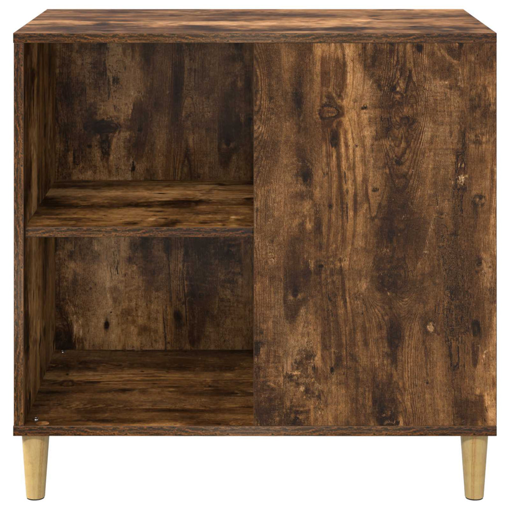 Σπίτι Γάτας Καπνισμένο Ξύλο Δρυός 72 x 42,5 x 70 εκ.