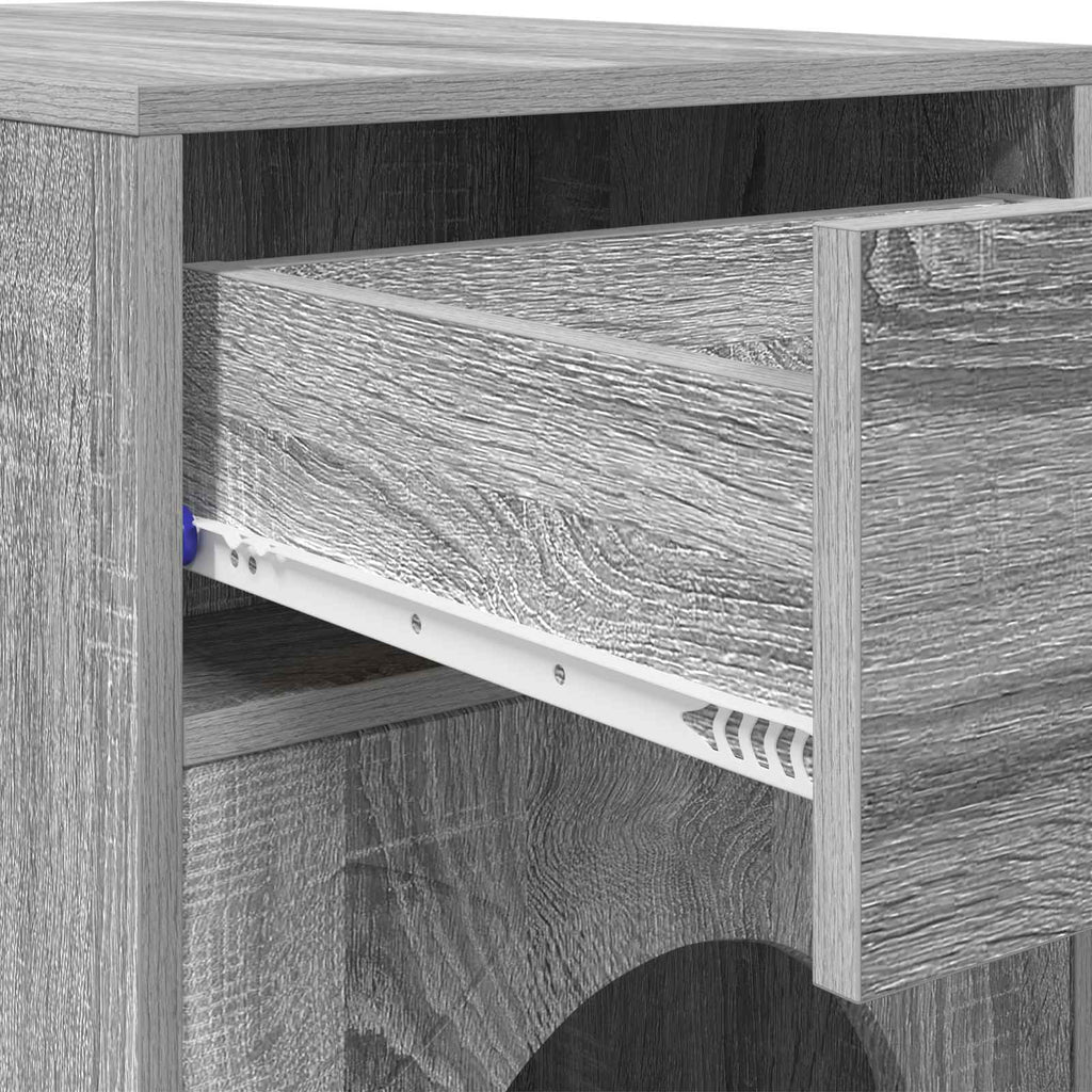 Σπίτι Γάτας Γκρι Sonoma 72 x 42,5 x 70 εκ. Επεξεργασμένο Ξύλο