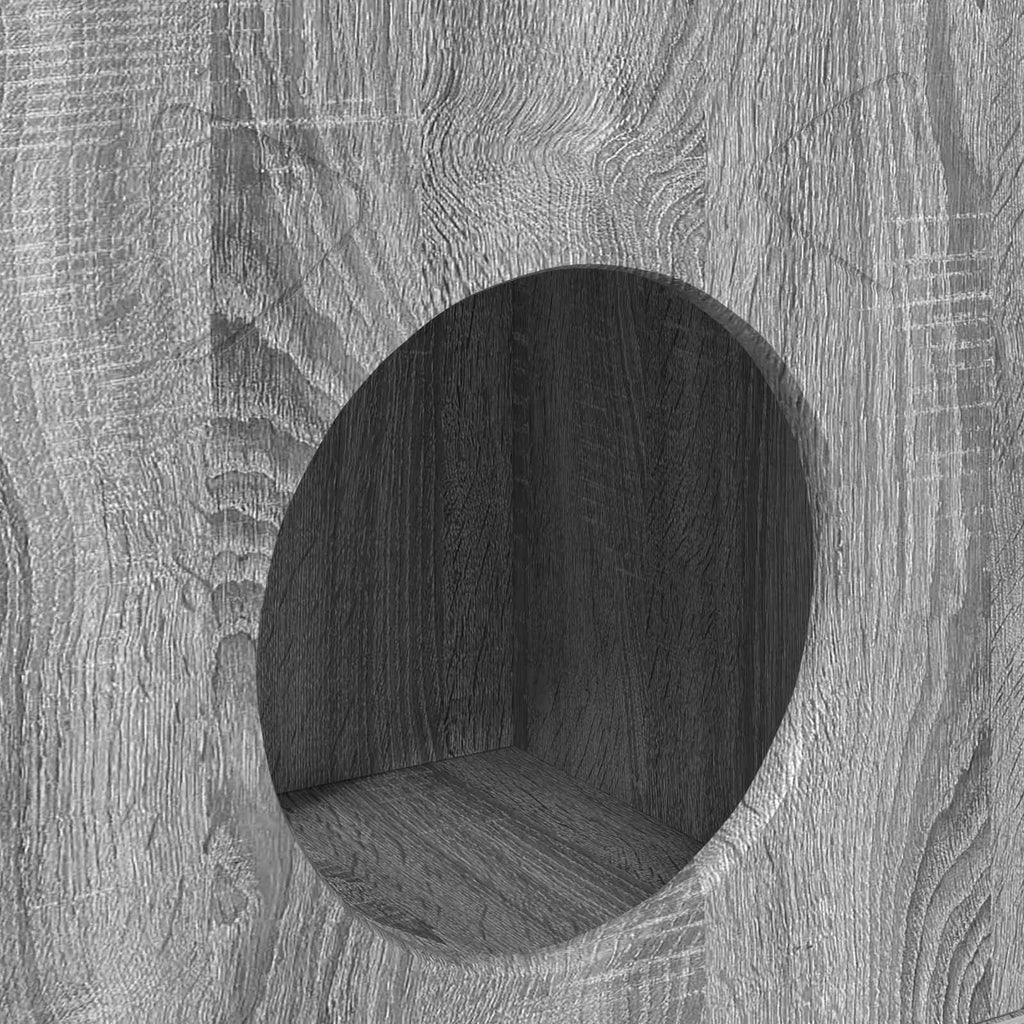 Σπίτι Γάτας Γκρι Sonoma 72 x 42,5 x 70 εκ. Επεξεργασμένο Ξύλο
