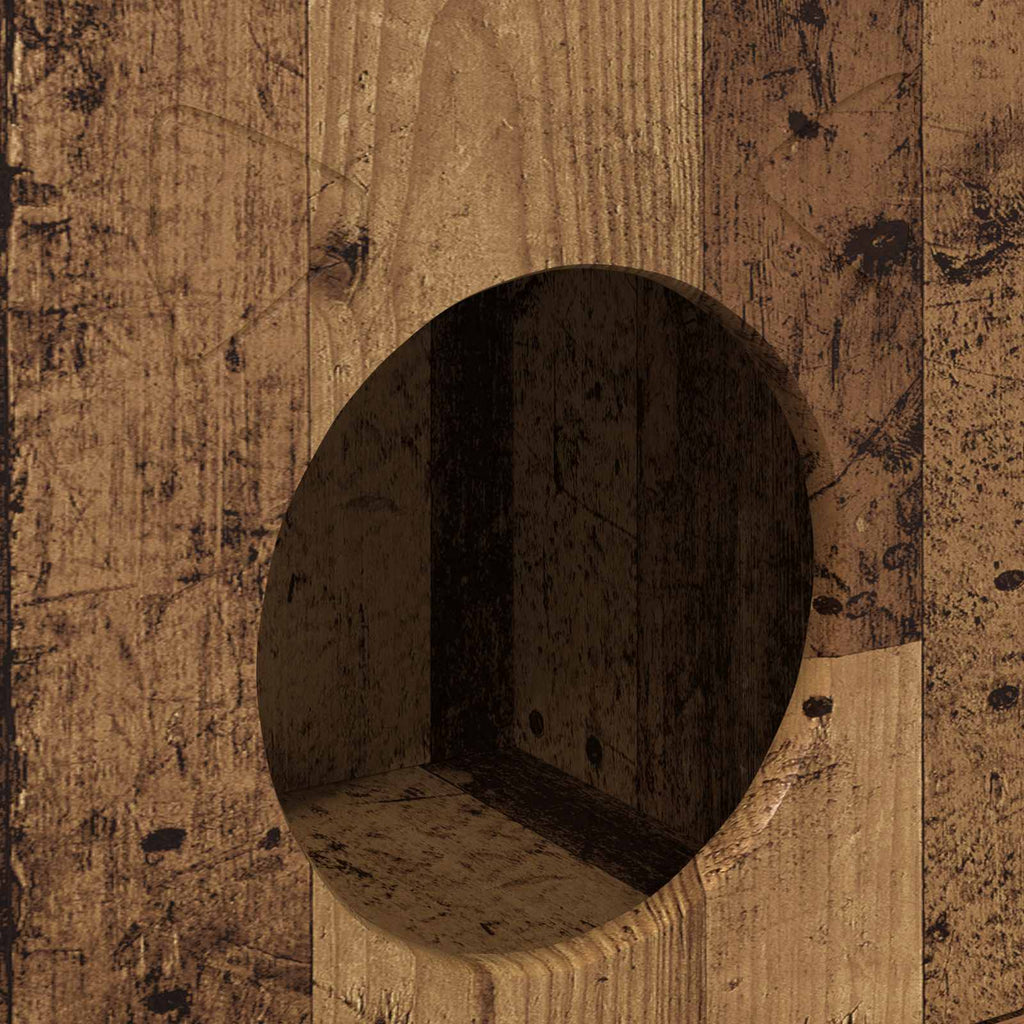 Σπίτι Γάτας Παλαιωμένο ξύλο 72 x 42,5 x 70 εκ.
