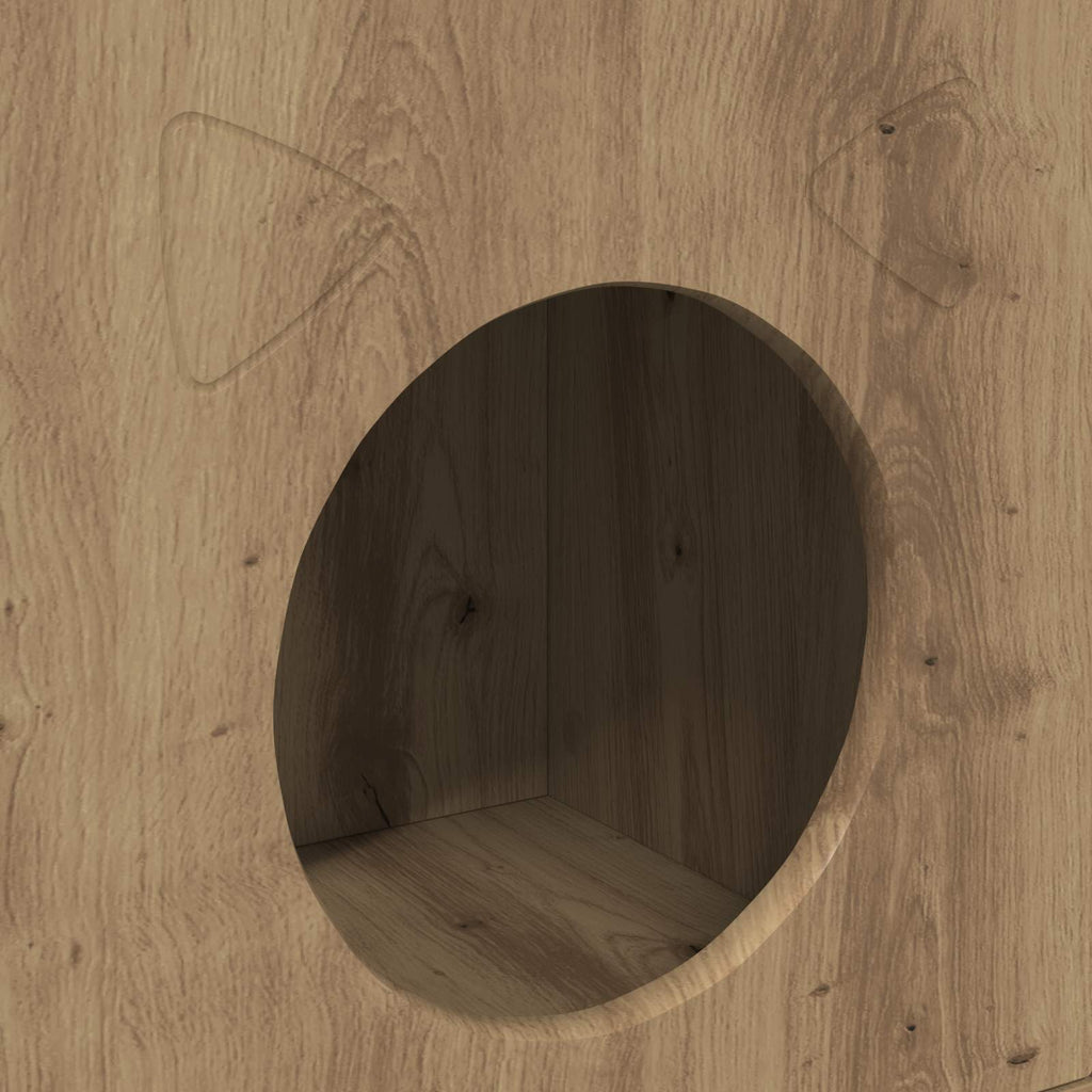 Σπίτι Γάτας Artisian Δρυς 72 x 42,5 x 70 εκ. Επεξεργασμένο Ξύλο