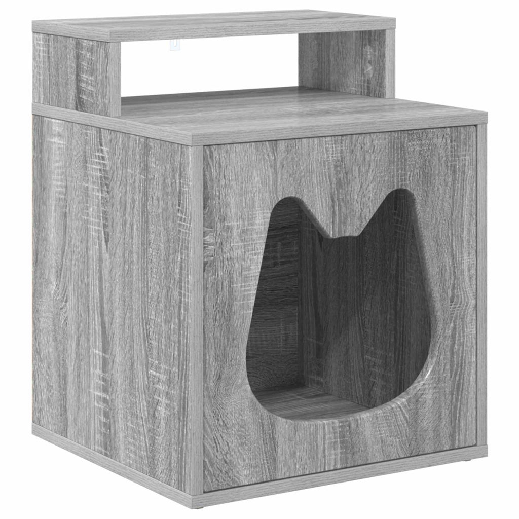 Σπίτι Γάτας Γκρι Sonoma 42,5 x 40 x 53,5 εκ Επεξεργασμένο Ξύλο