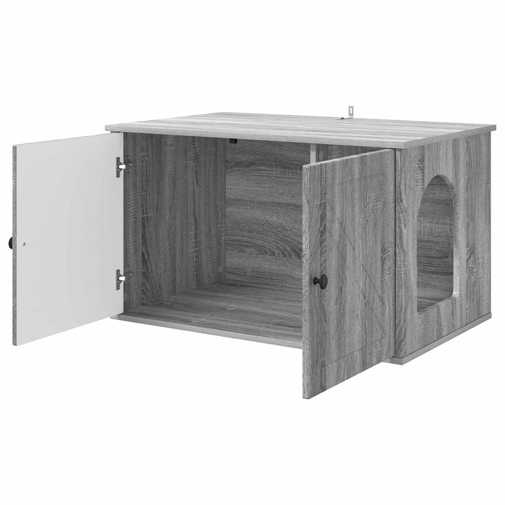 Σπίτι Γάτας Γκρι Sonoma 85 x 55 x 50,5 εκ Επεξεργασμένο Ξύλο