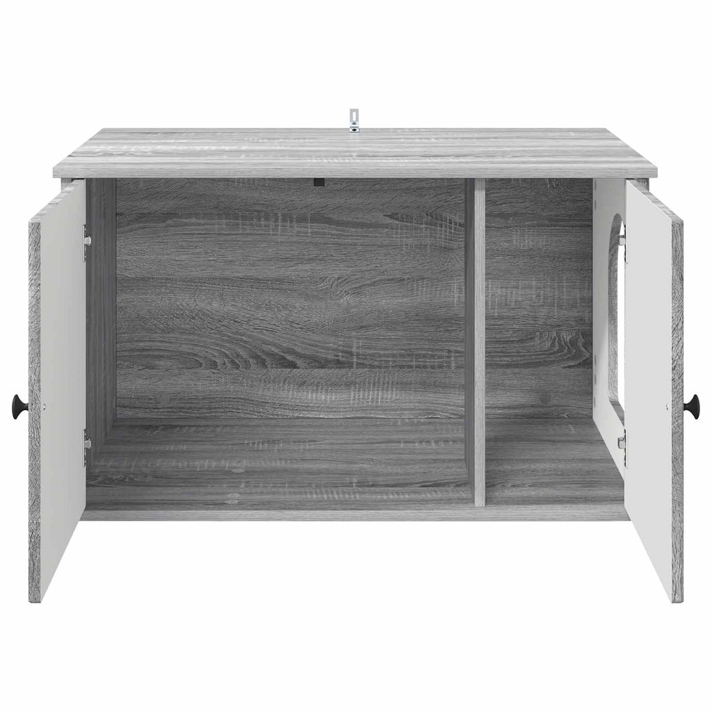 Σπίτι Γάτας Γκρι Sonoma 85 x 55 x 50,5 εκ Επεξεργασμένο Ξύλο
