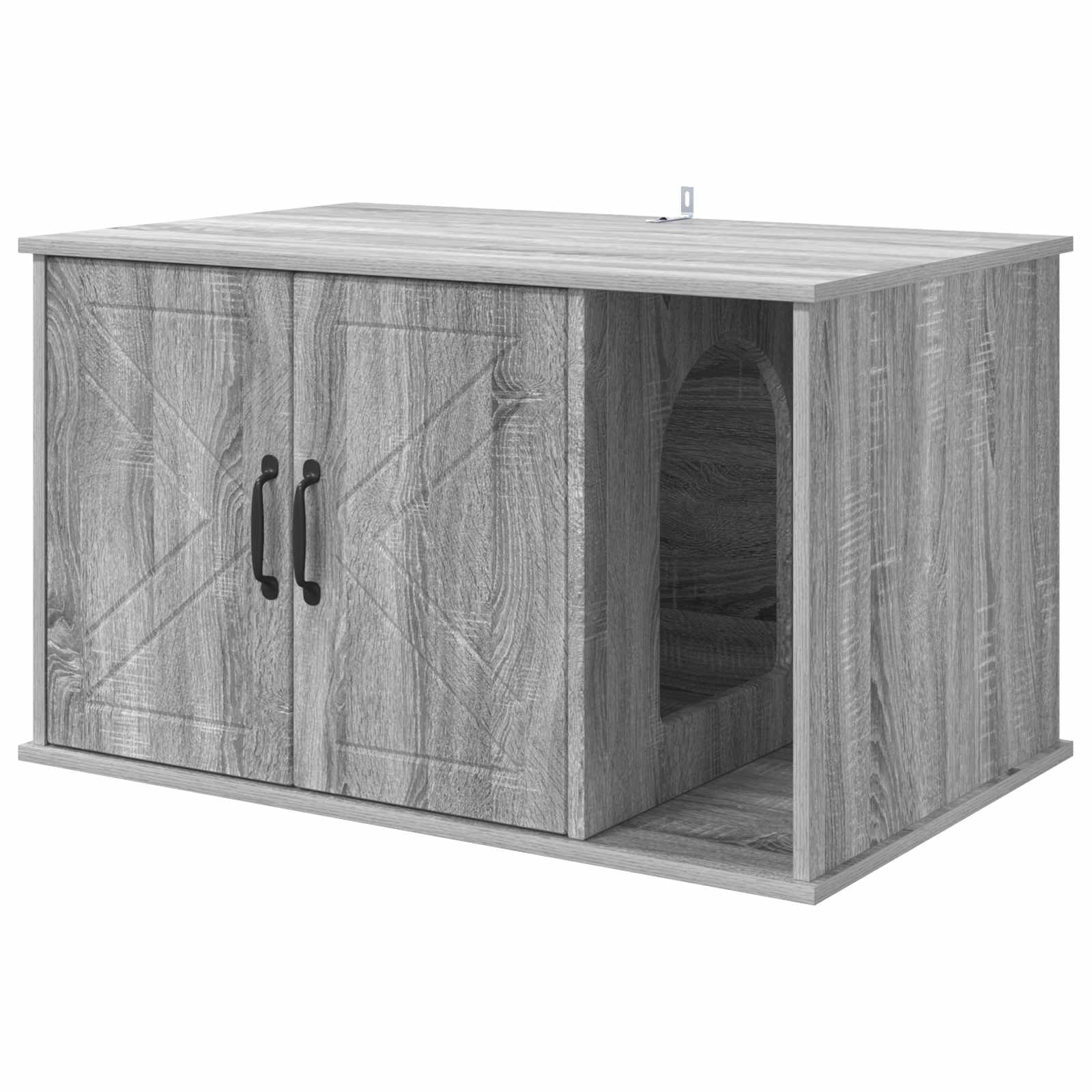 Σπίτι Γάτας Γκρι Sonoma 85 x 55 x 50,5 εκ Επεξεργασμένο Ξύλο