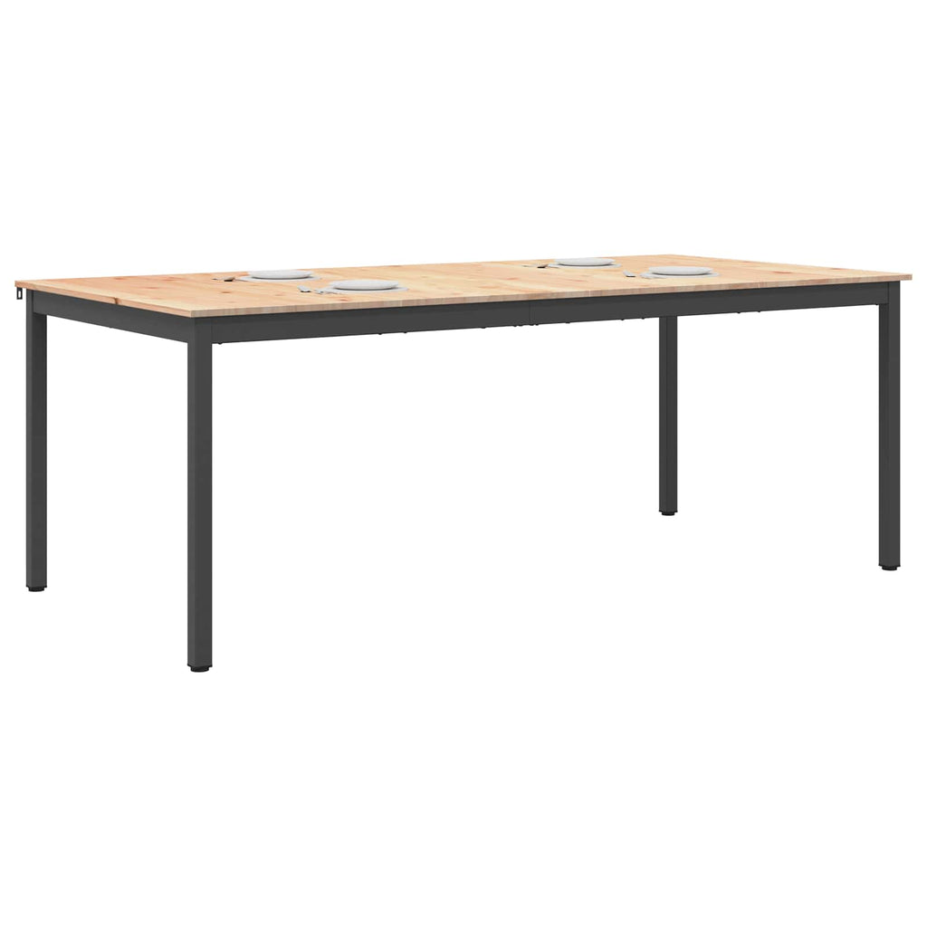 Τραπεζαρία Φυσικό 200 x 100 x 75 cm Στερεά ξυλεία πεύκου