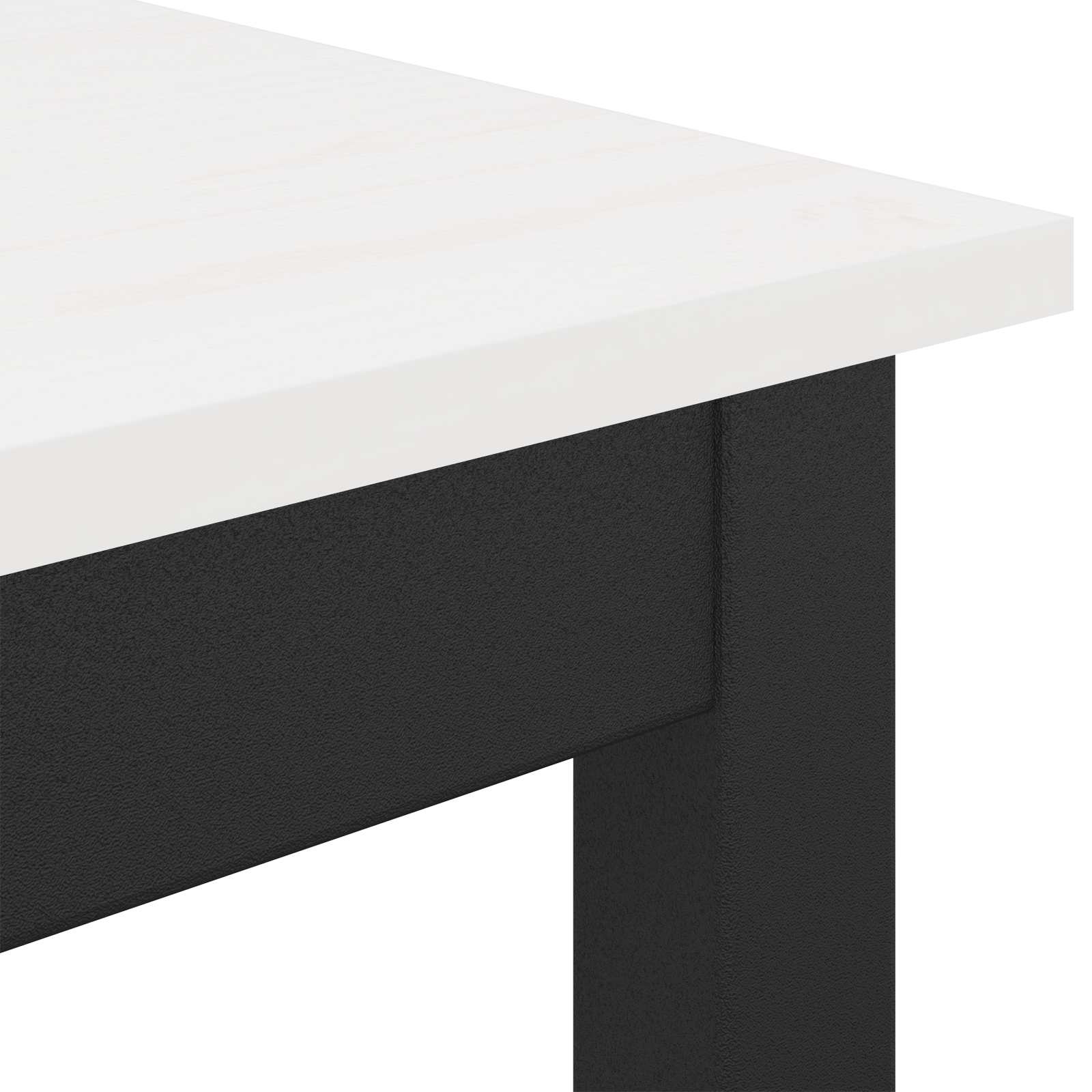 Τραπεζαρία Λευκό 200 x 100 x 75 cm Στερεά ξυλεία πεύκου