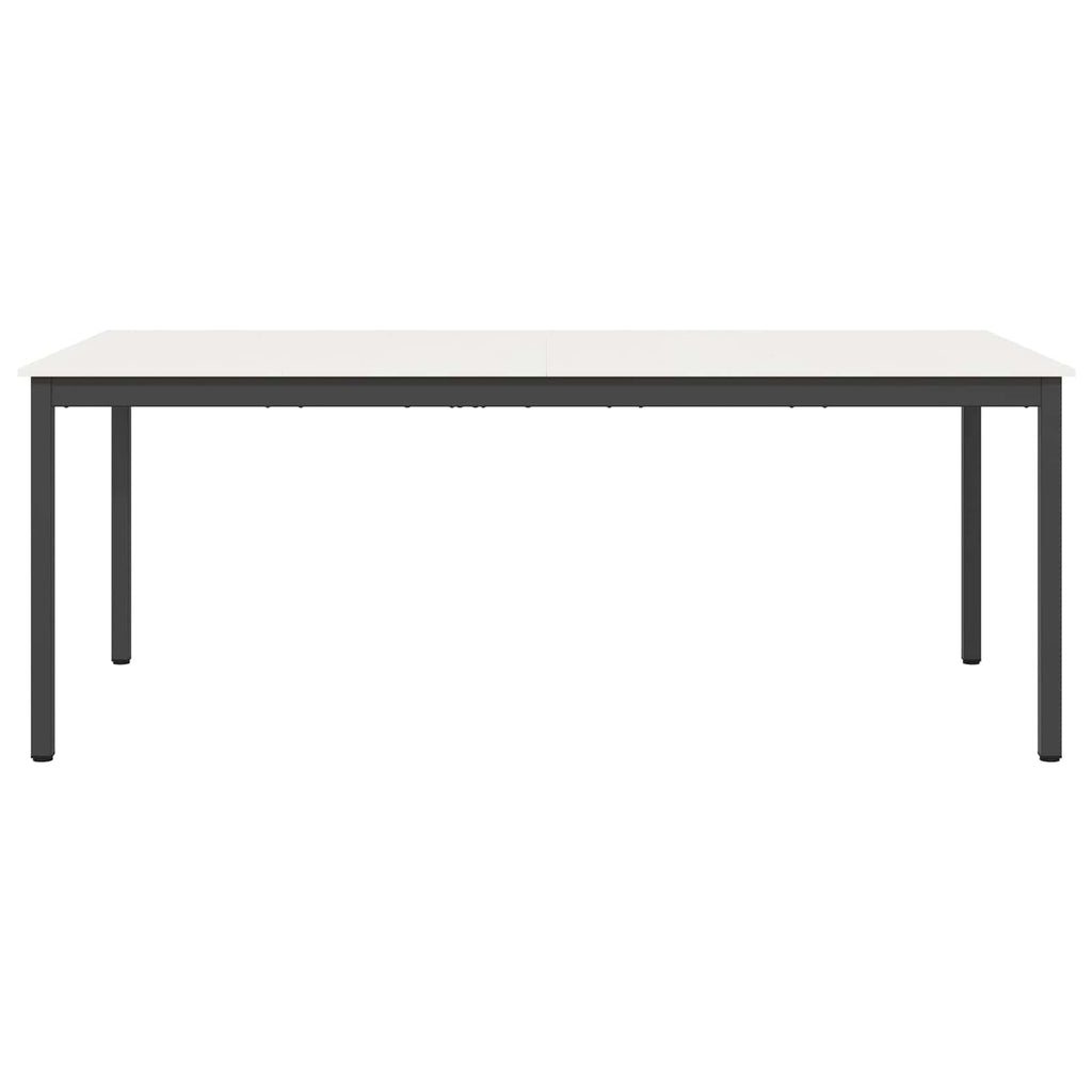 Τραπεζαρία Λευκό 200 x 100 x 75 cm Στερεά ξυλεία πεύκου