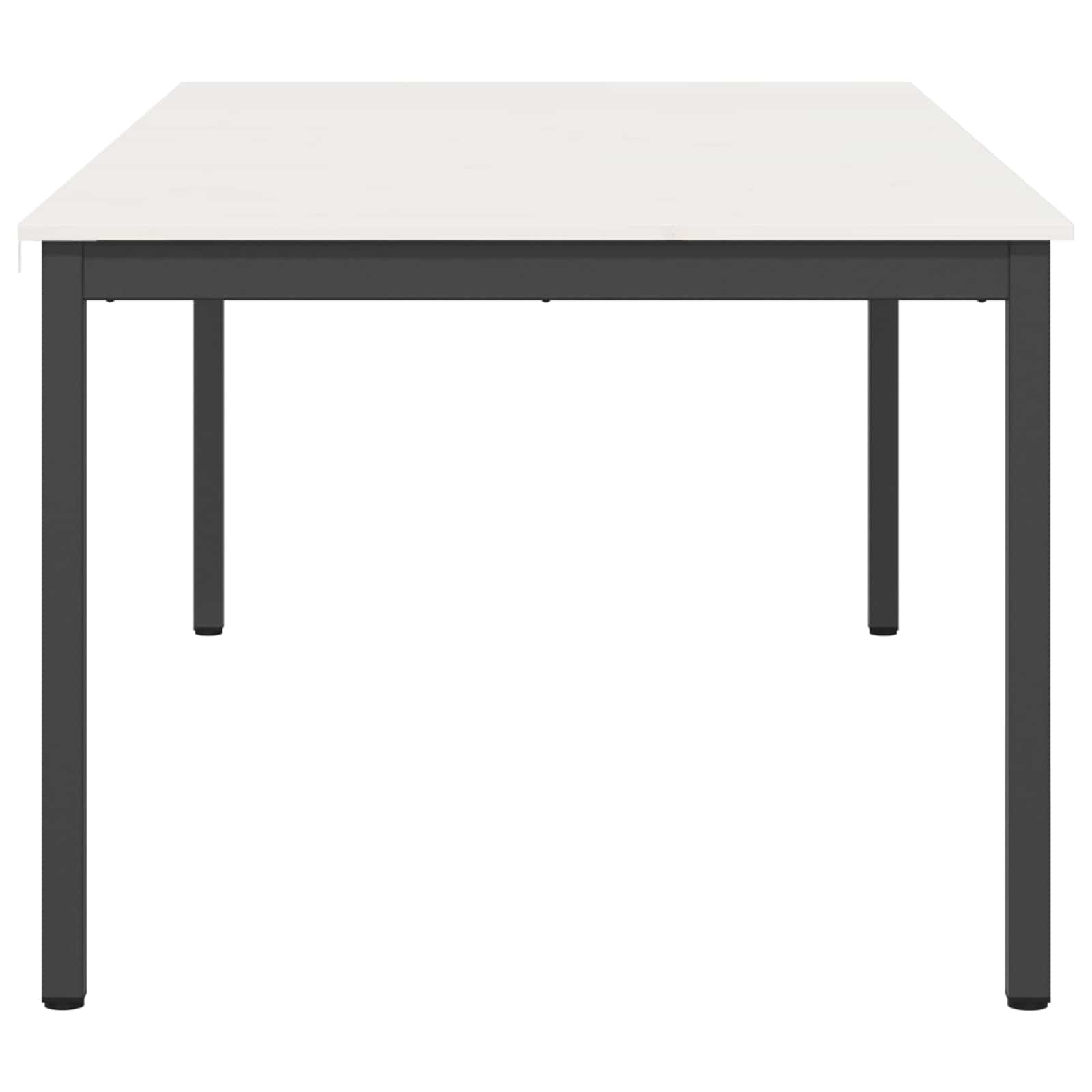 Τραπεζαρία Λευκό 200 x 100 x 75 cm Στερεά ξυλεία πεύκου