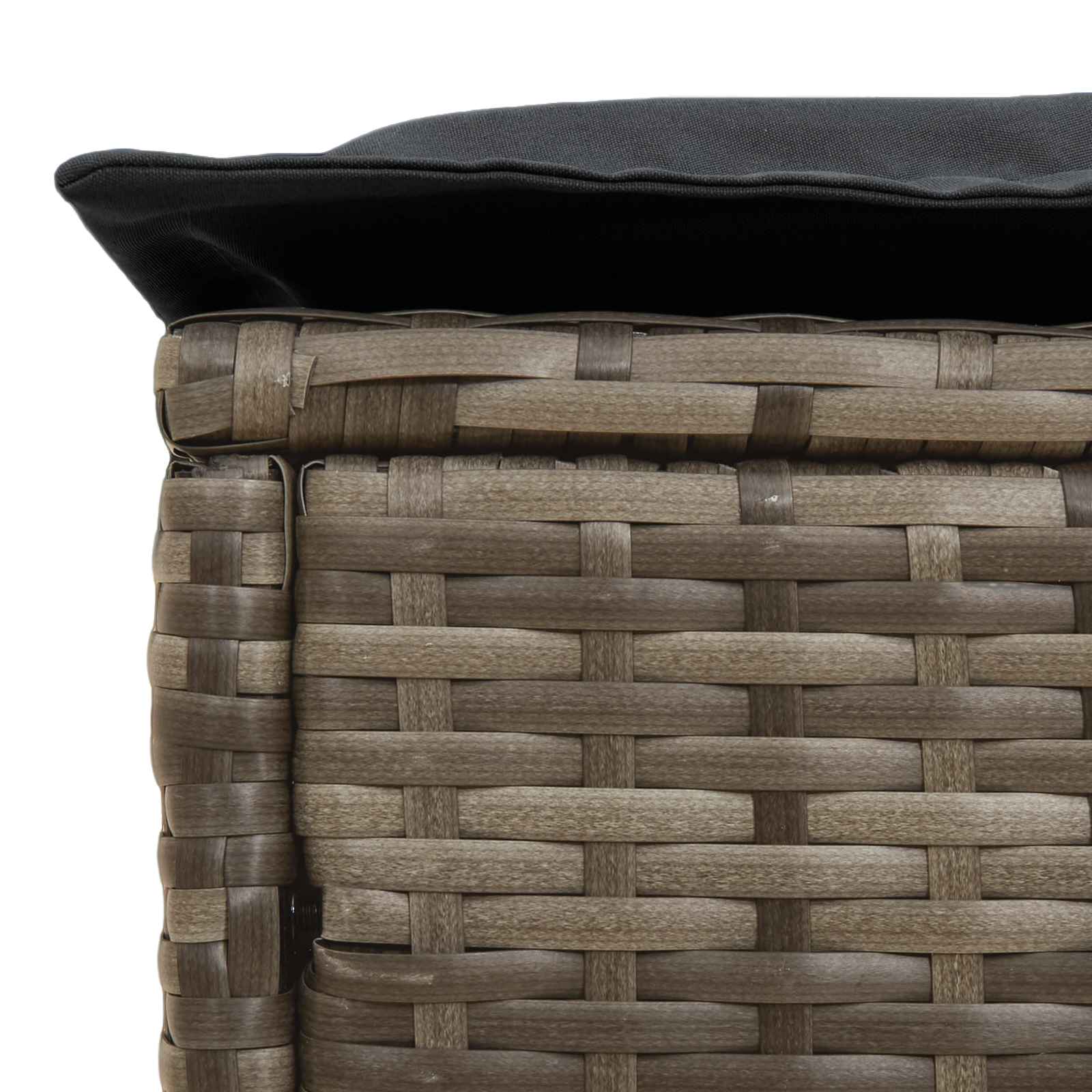 Σκαμπό Κήπου Γκρι και Σκούρο Γκρι 80 x 38 x 45 cm Ράτα PE