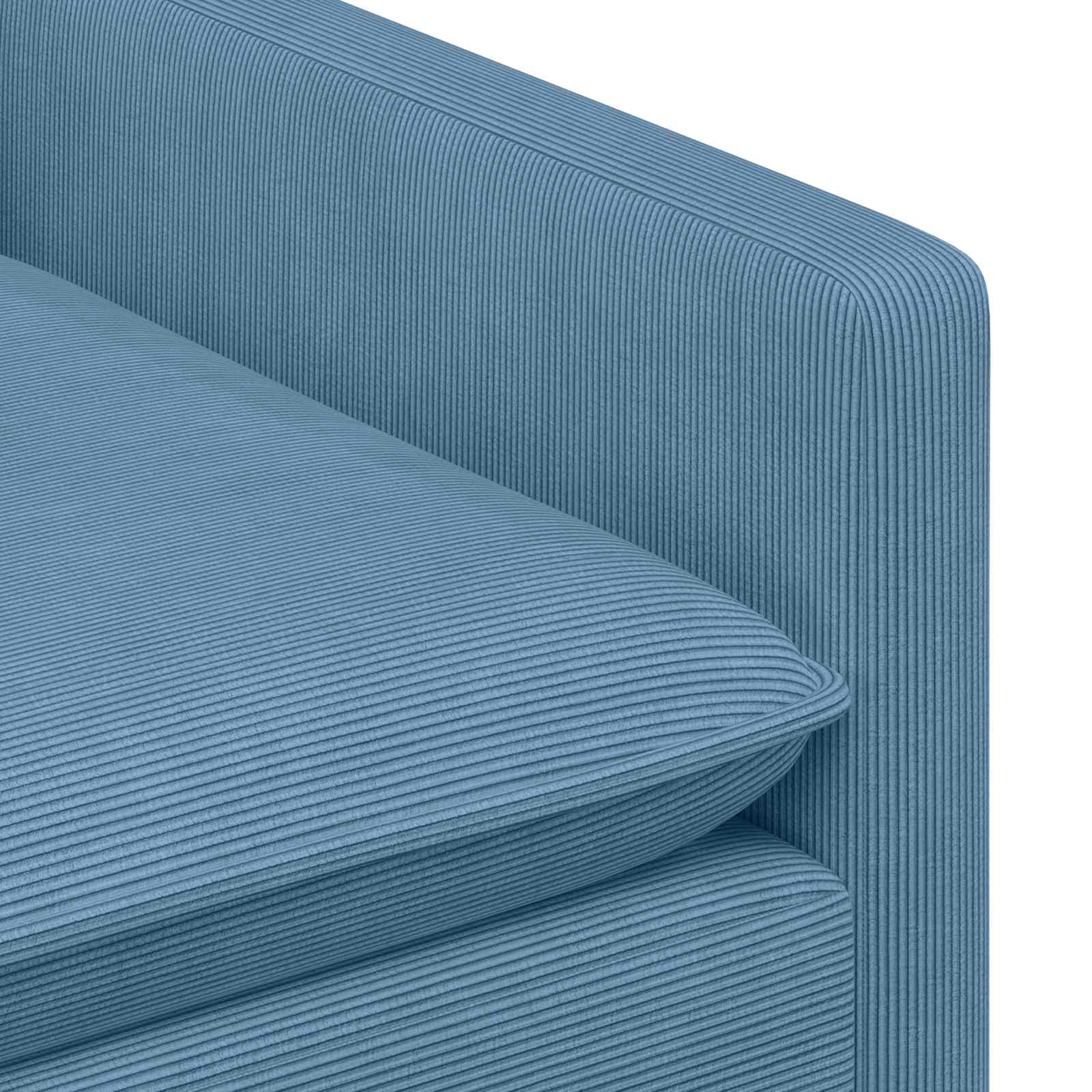 Σετ Καναπέ 2 τμχ. Μπλε Ύφασμα