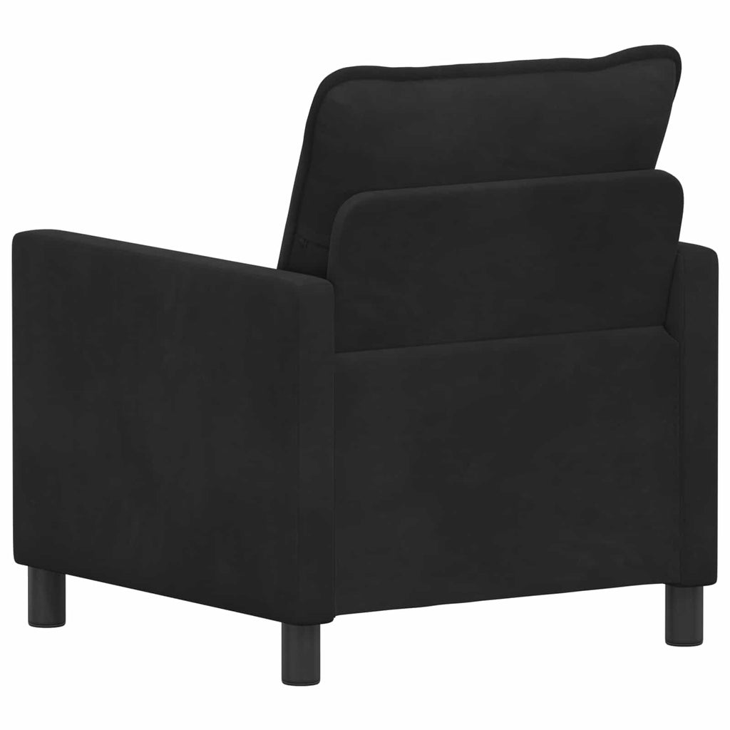Καναπές Μαύρο 76 x 81 x 87,5 εκ Βελούδο