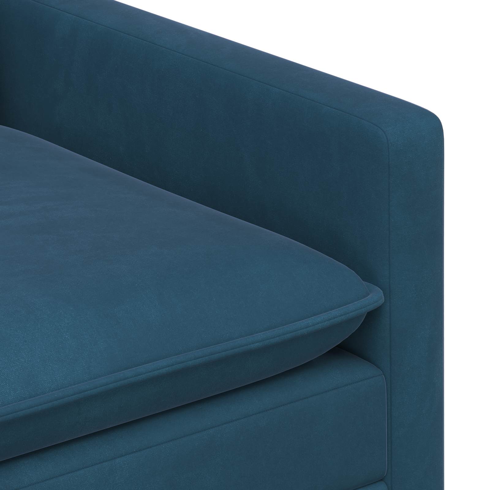 Καναπές Μπλε 76 x 81 x 87,5 εκ Βελούδο