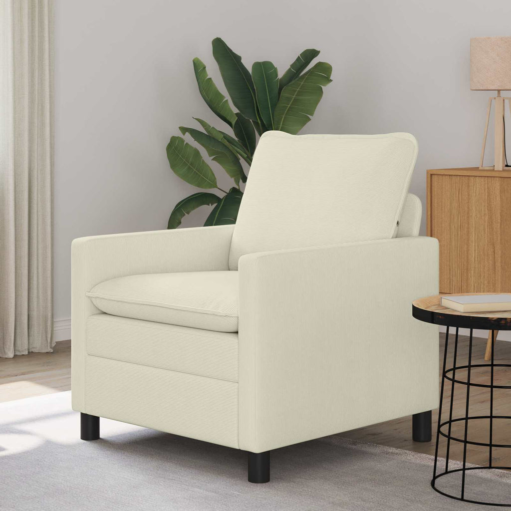 Καναπές Κρεμ 76 x 81 x 87,5 εκ Ύφασμα