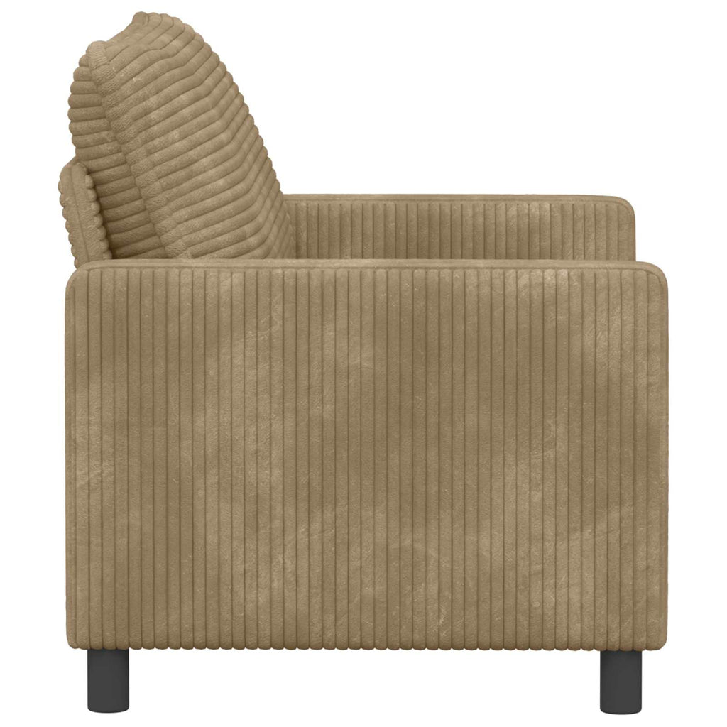 Καναπές Taupe 126 x 81 x 87,5 εκ Πολυεστέρας