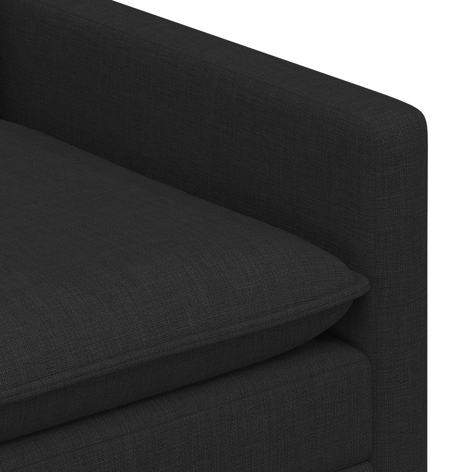 Καναπές Μαύρο 156 x 81 x 87,5 εκ Ύφασμα