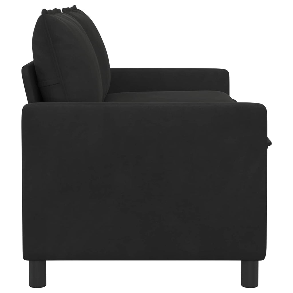 Καναπές Μαύρο 156 x 81 x 87,5 εκ Βελούδο