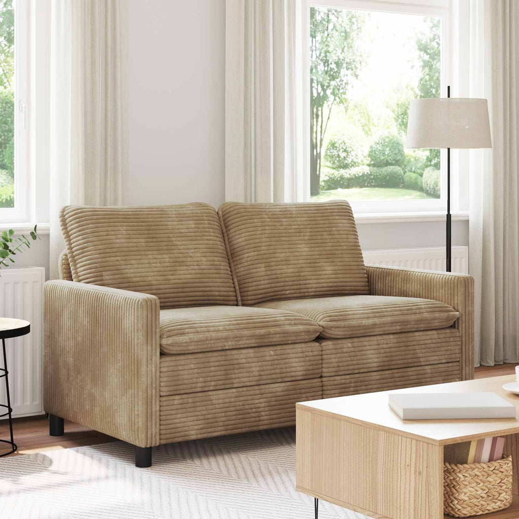 Καναπές Taupe 156 x 81 x 87,5 εκ Πολυεστέρας