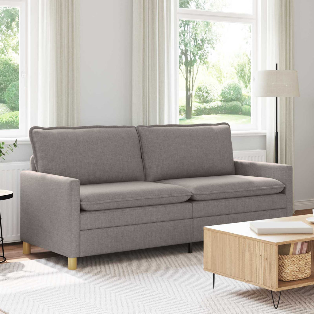Καναπές Taupe 196 x 81 x 87,5 εκ. Ύφασμα