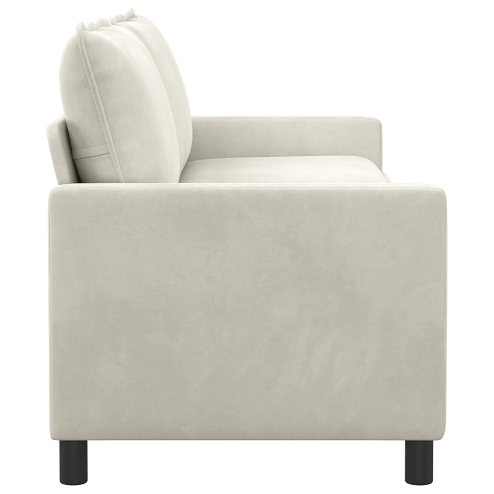 Καναπές Κρεμ 196 x 81 x 87,5 εκ. Βελούδο