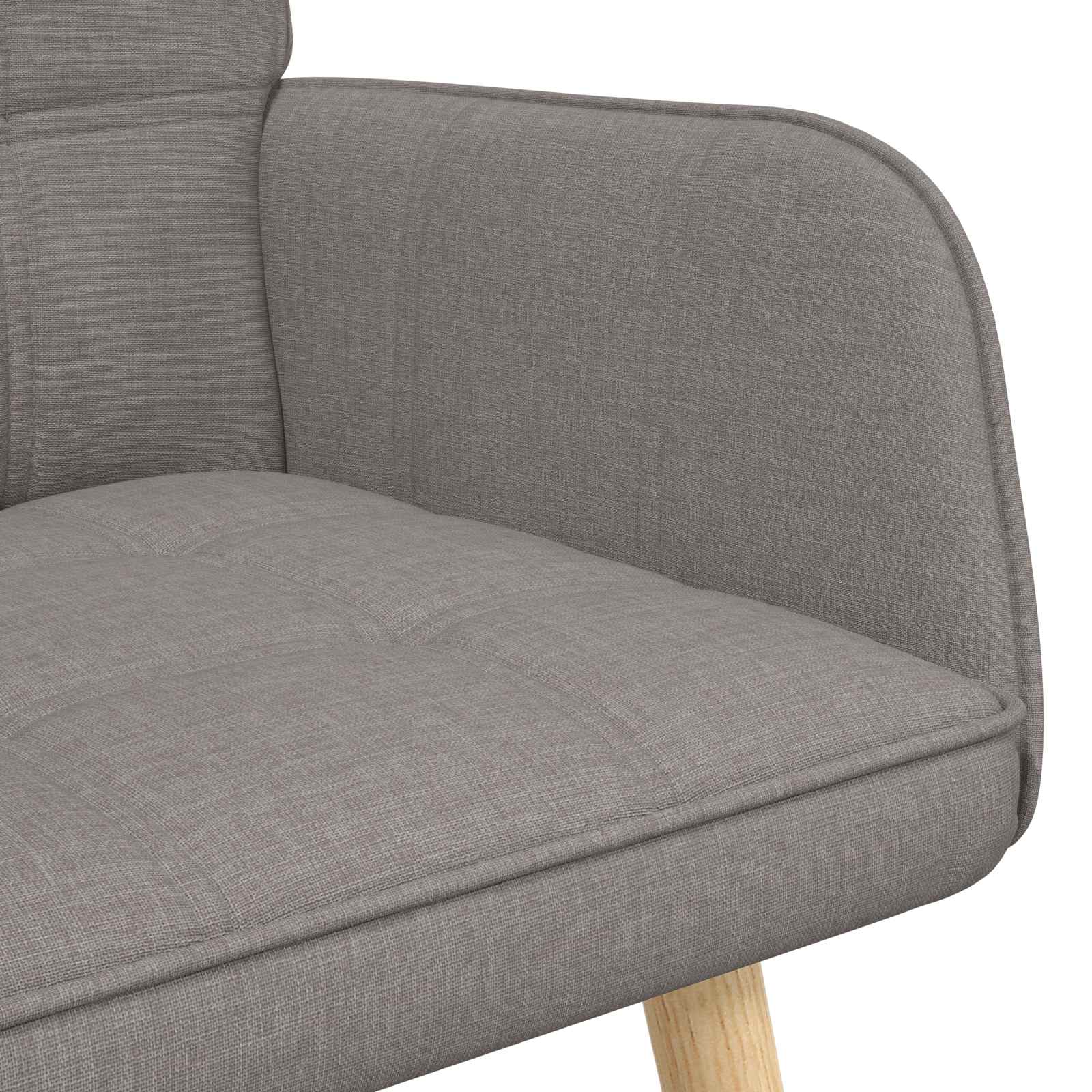 Καναπές 2 ατόμων Taupe 115 x 61 x 87 εκ. Ύφασμα