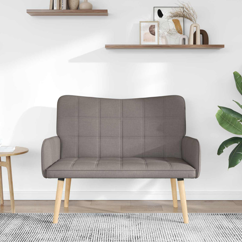Καναπές 2 ατόμων Taupe 115 x 61 x 87 εκ. Ύφασμα