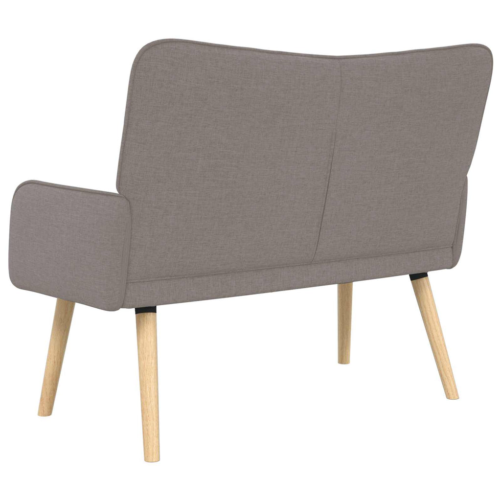 Καναπές 2 ατόμων Taupe 115 x 61 x 87 εκ. Ύφασμα