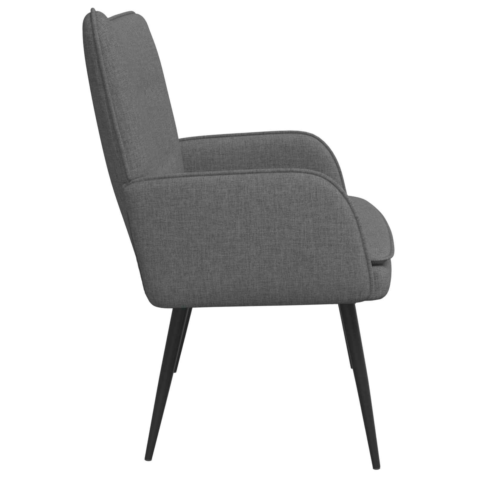 Καναπές 2 ατόμων Σκούρο Γκρι 115 x 61 x 87 εκ. Ύφασμα