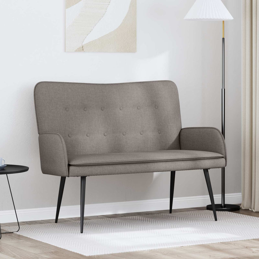 Καναπές 2 ατόμων Taupe 115 x 61 x 87 εκ. Ύφασμα