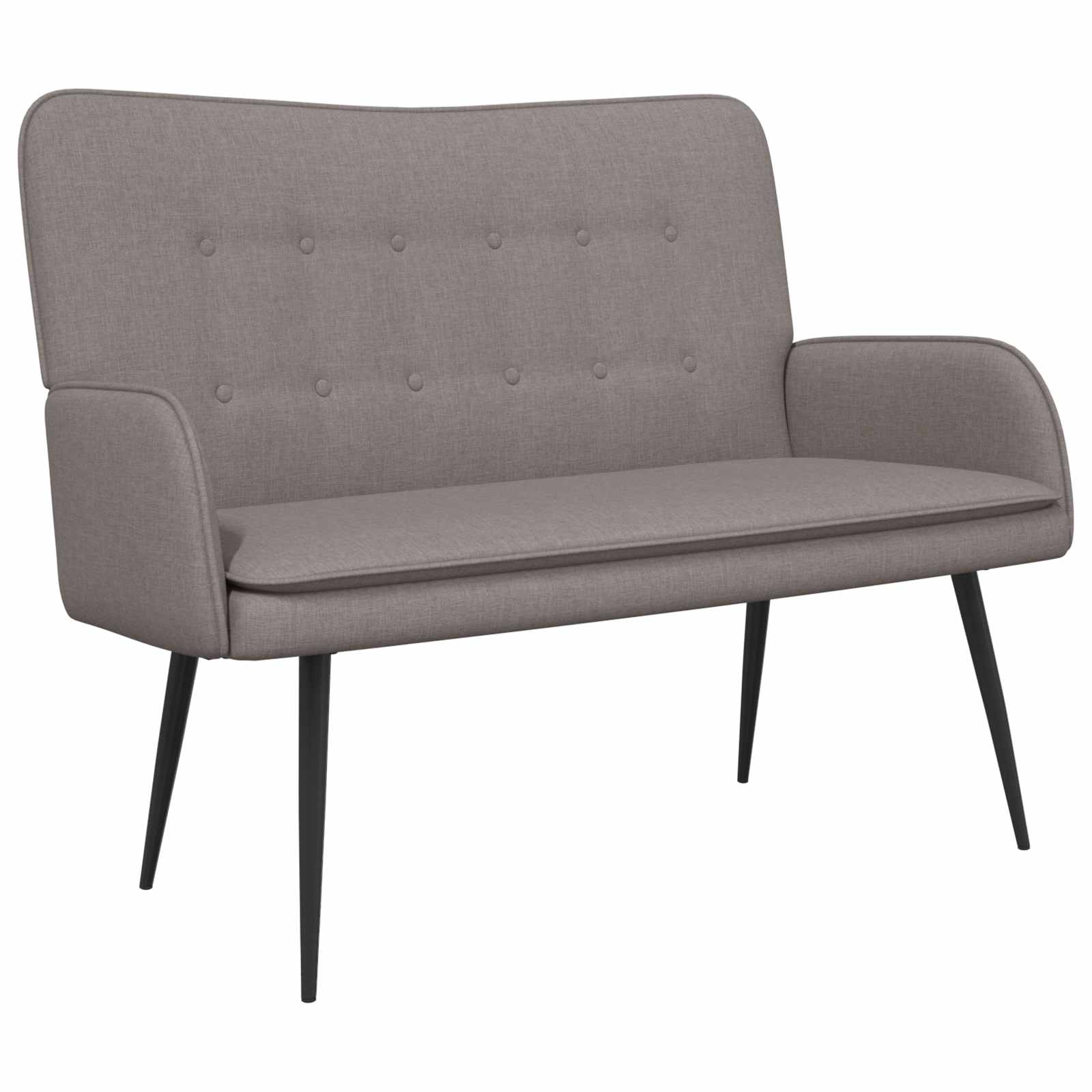 Καναπές 2 ατόμων Taupe 115 x 61 x 87 εκ. Ύφασμα