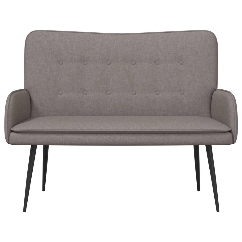 Καναπές 2 ατόμων Taupe 115 x 61 x 87 εκ. Ύφασμα